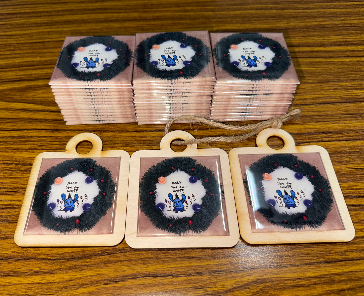 2.5” Square Photo Ornament