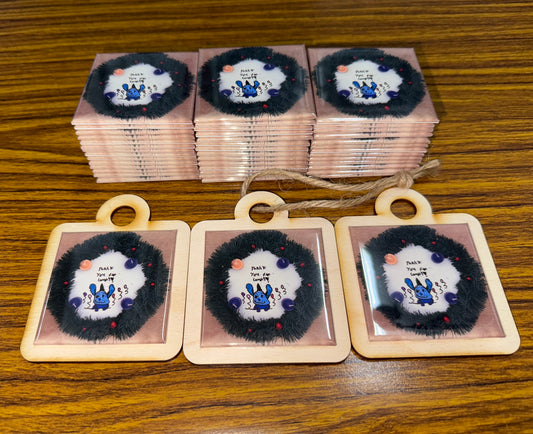 2.5” Square Photo Ornament