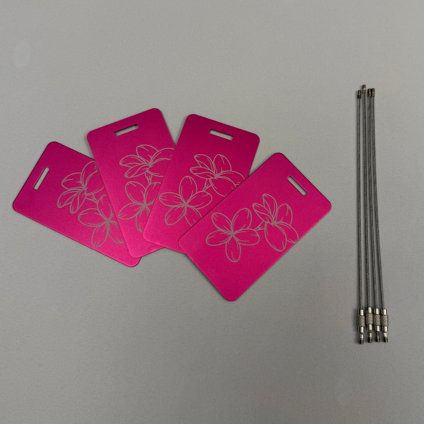 Customizable Aluminum Luggage Tags 4 for $20