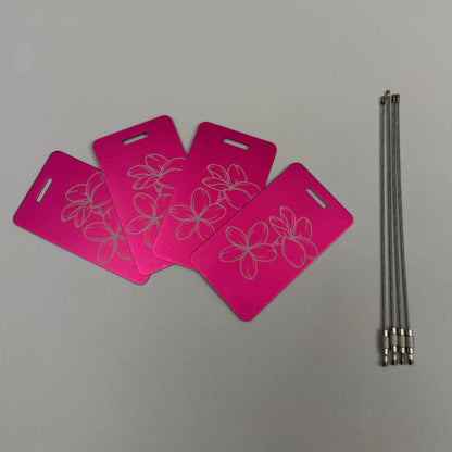 Customizable Aluminum Luggage Tags 4 for $20