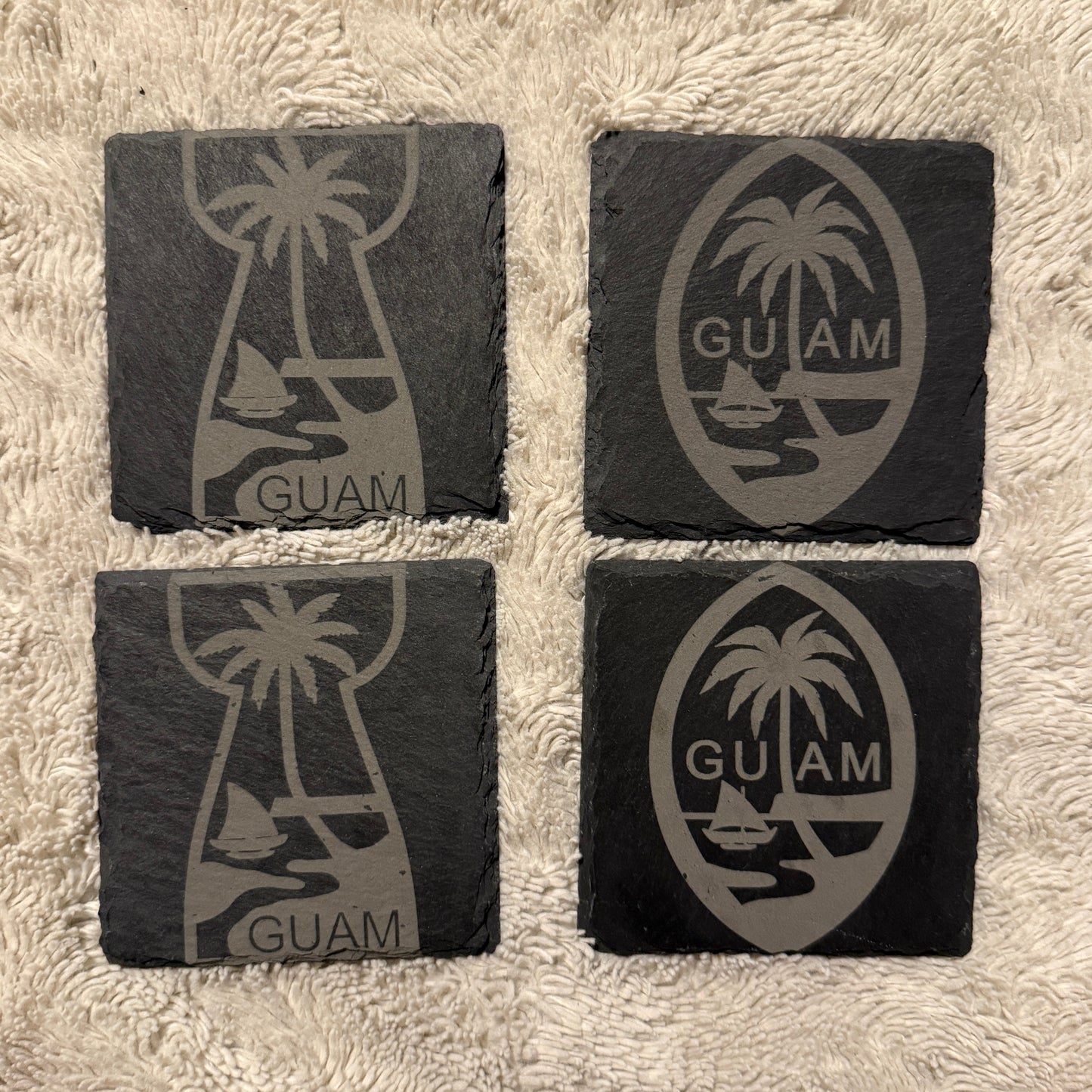 Guam Seal Coasters 4 pack