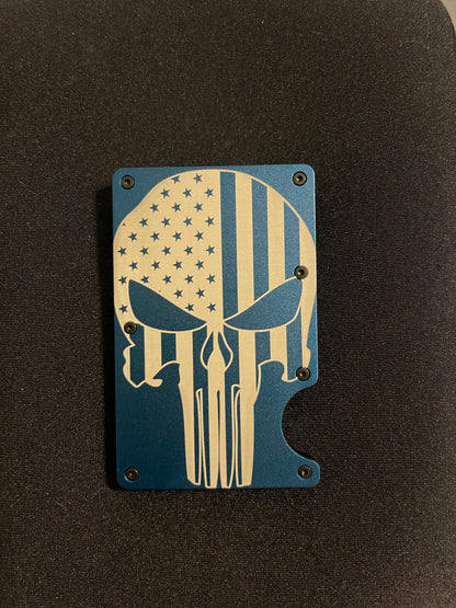 Aluminum Wallet with Money Clip